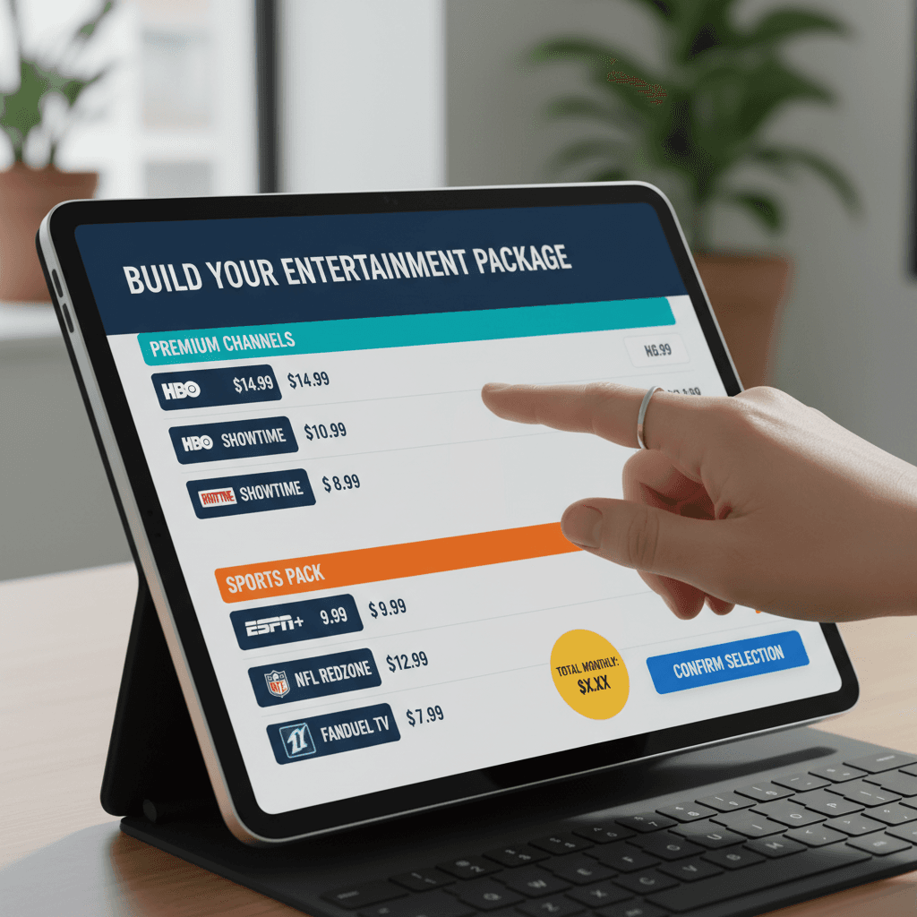 Customizable Plan - Building TV package online