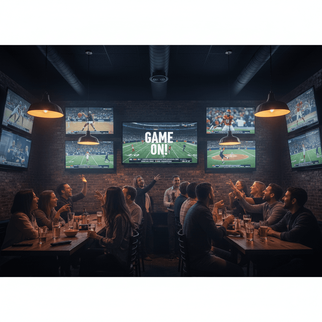 TSN on multiple sports bar screens