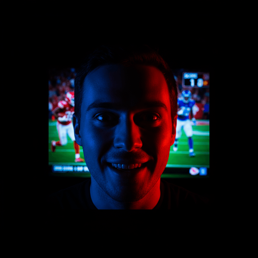 Sports-Focused Package - Sports fan watching live game